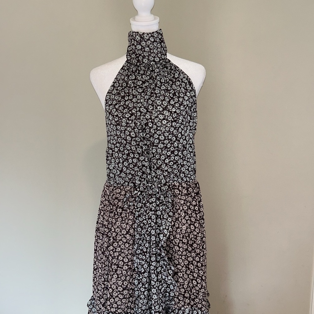 Sabina Musayev Floral-Print Tiered Gown New Size Small - Picture 7 of 13